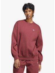 φούτερ adidas essentials crew long fleece sweatshirt quiet crimson xl