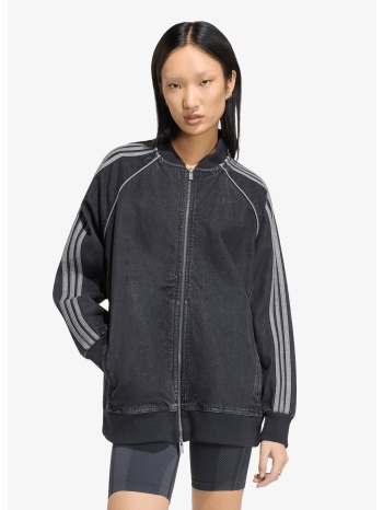 μπουφάν adidas sst oversized denim tracktop true black