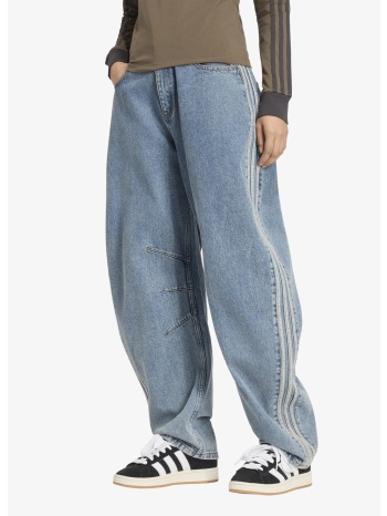 παντελόνια adidas high rise barrel leg denim jeans worn