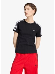 t-shirt adidas pinstripe short sleeve slim tee black/ white/ grey two l