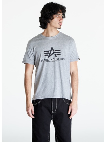 t-shirt alpha industries basic tee grey l σε προσφορά