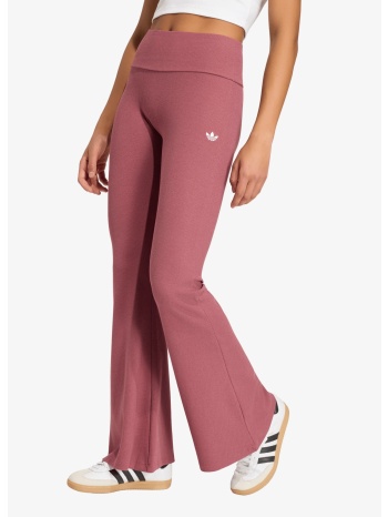 κολάν adidas essentials rib flared leggings quiet crimson xs