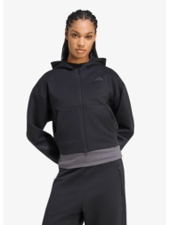 φούτερ adidas z.n.e. cropped full zip sweatshirt black xs