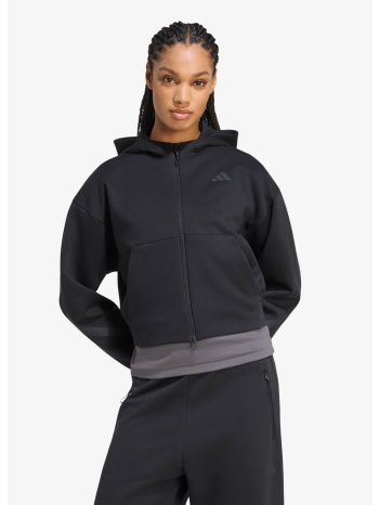 φούτερ adidas z.n.e. cropped full zip sweatshirt black xs σε προσφορά
