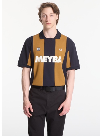 t-shirt fred perry meyba cut and sew polo shirt brown l