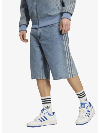 σορτς adidas firebird adicolor denim jorts mid-rise σε προσφορά