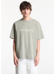 t-shirt carhartt wip s/s painter t-shirt unisex shady green destroy wash, splatter s