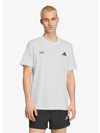 t-shirt adidas run essentials graphic t-shirt white s