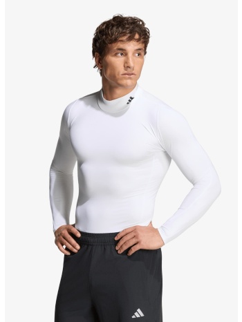 t-shirt adidas training mockneck long sleeve t-shirt white m