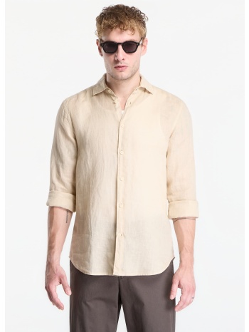 πουκάμισο mc2 saint barth pamplona shirt linen beige l