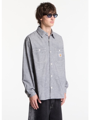 πουκάμισο carhartt wip l/s painter shirt unisex black worn