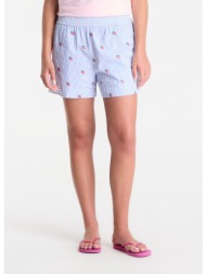 σορτς mc2 saint barth meave short pant seersucker stripes v straw l