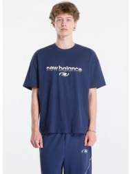 t-shirt new balance trackside t-shirt nb navy xl