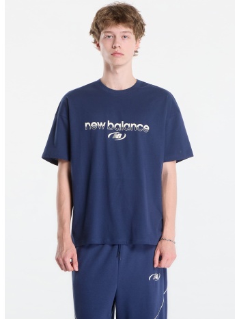 t-shirt new balance trackside t-shirt nb navy xl