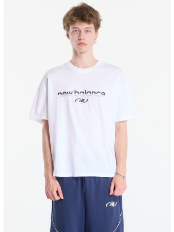 t-shirt new balance trackside t-shirt white m
