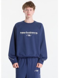 φούτερ new balance trackside french terry crew nb navy xl