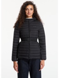 μπουφάν calvin klein ulw belted puffer jacket black s