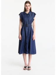 φόρεμα tommy hilfiger volant f&f midi dress leny ss leny l