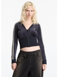 μπουφάν adidas sst v-neck tracktop black xs