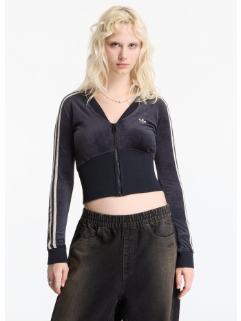 μπουφάν adidas sst v-neck tracktop black xs