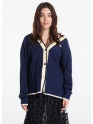 πουλόβερ adidas cable knit cardigan night indigo l