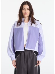 μπουφάν new balance trackside woven jacket dark smoked violet l