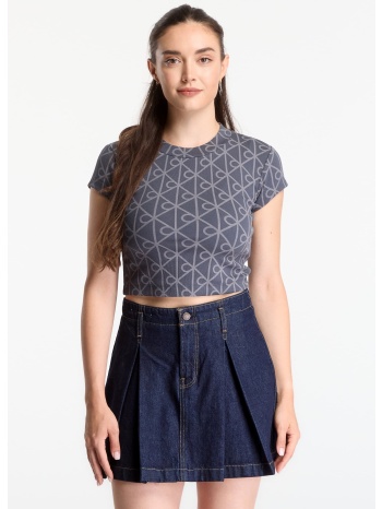 t-shirt calvin klein jeans a- monologo baby tee ebony m