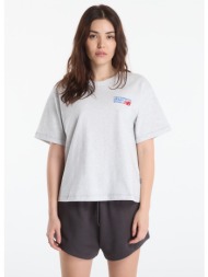 t-shirt new balance athletics premium logo hip length relaxed t-shirt ash heather multi m