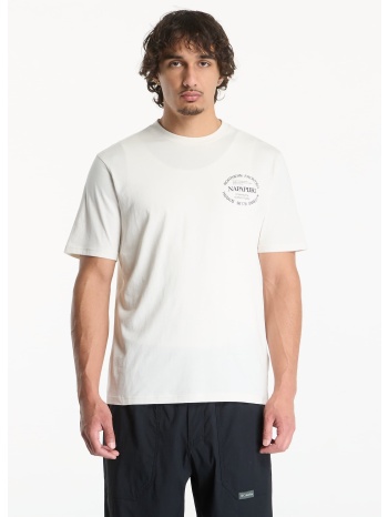 t-shirt napapijri swhol ss fancy beige m