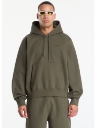 φούτερ nike men`s fleece hoodie cargo khaki xs