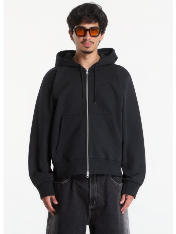 φούτερ nike men`s fleece full-zip hoodie black s