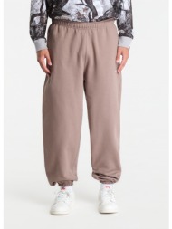 φόρμα nike solo swoosh men`s cuffed fleece pants mink brown/ mink brown/ white m