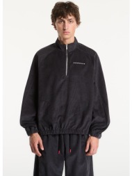 φούτερ jordan flight men`s corduroy 1/2-zip top black/ black/ dk smoke grey/ white l