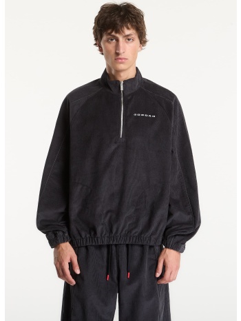 φούτερ jordan flight men`s corduroy 1/2-zip top black/