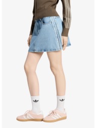 φούστα adidas mid rise denim skirt light denim 10