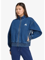μπουφάν adidas stadium washed denim loose fit jacket preloved ink s