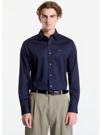 πουκάμισο gant reg sateen shirt evening blue xl