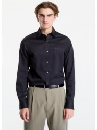 πουκάμισο gant slim sateen shirt black xl