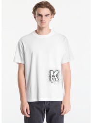 t-shirt karl lagerfeld jeans reg k logo tee white s