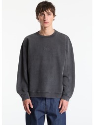 φούτερ filling pieces sweatshirt boxy embroidered vintage black m