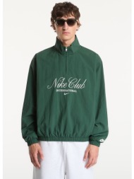 μπουφάν nike sportswear club men`s 1/2 zip jacket fir/ phantom/ phantom s