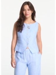 γιλέκο samsøe samsøe saloves vest 14329 bel air blue mel. m