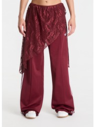 φόρμα adidas 2in1 firebird loose track pants with lace skirt shadow red s