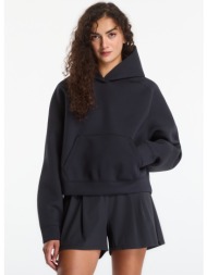 φούτερ nike pregame fleece women`s oversized hoodie black/ black s
