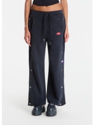 φόρμα jordan flight fleece women`s french terry snap pants black/ university red xs