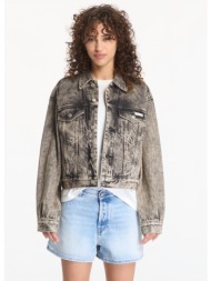 μπουφάν calvin klein jeans 90s trucker jacket b black m