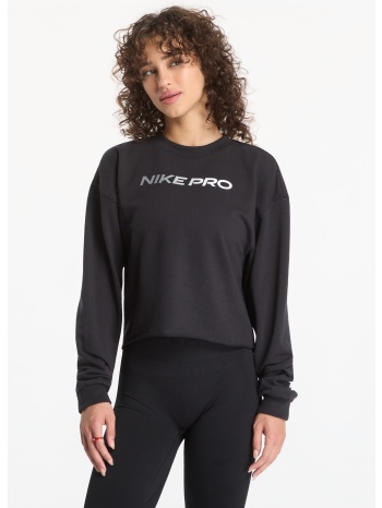 φούτερ nike pro women`s dri-fit crew-neck french terry top