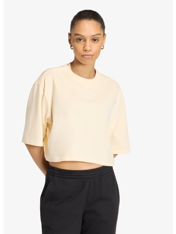 t-shirt adidas essentials crop t-shirt warm vanilla xs