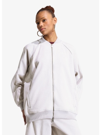 μπουφάν adidas sst oversized denim tracktop clear grey