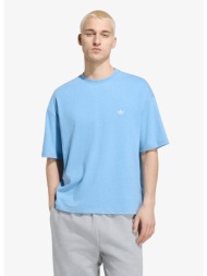 t-shirt adidas trefoil essentials melange loose cropped tee light blue mel xxl